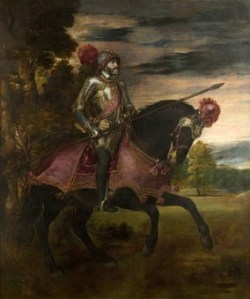 Equestrian Portrait of Charles V at Mahlberg, Titian, 1648