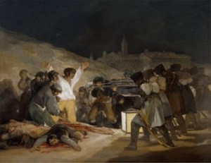 The 3rd of May, 1808, in Madrid, Goya, 1814