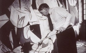 Picasso working on Guernica