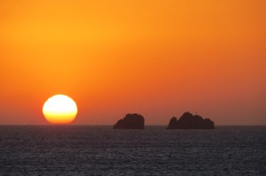 Sunset dinner at the Pandrossos Hotel