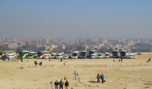 View of Cairo from the Great Pyramid